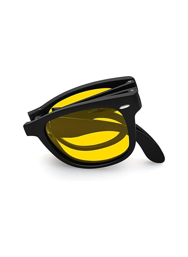 بروماس نظارات شمسية قابلة للطي للرجال والنساء، حماية من الأشعة فوق البنفسجية 400، سهلة الحمل، نظارات شمسية قابلة للطي للقيادة والسفر - Image 1