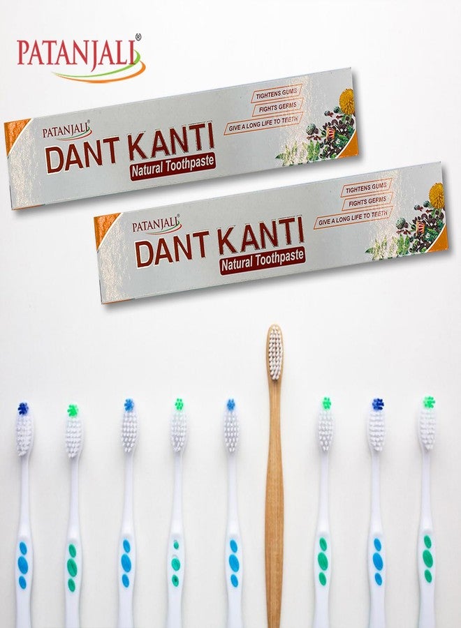 Patanjali Dant Kanti Natural Toothpaste 100gm / 3.38 fl oz - (Pack of 10) - Image 5