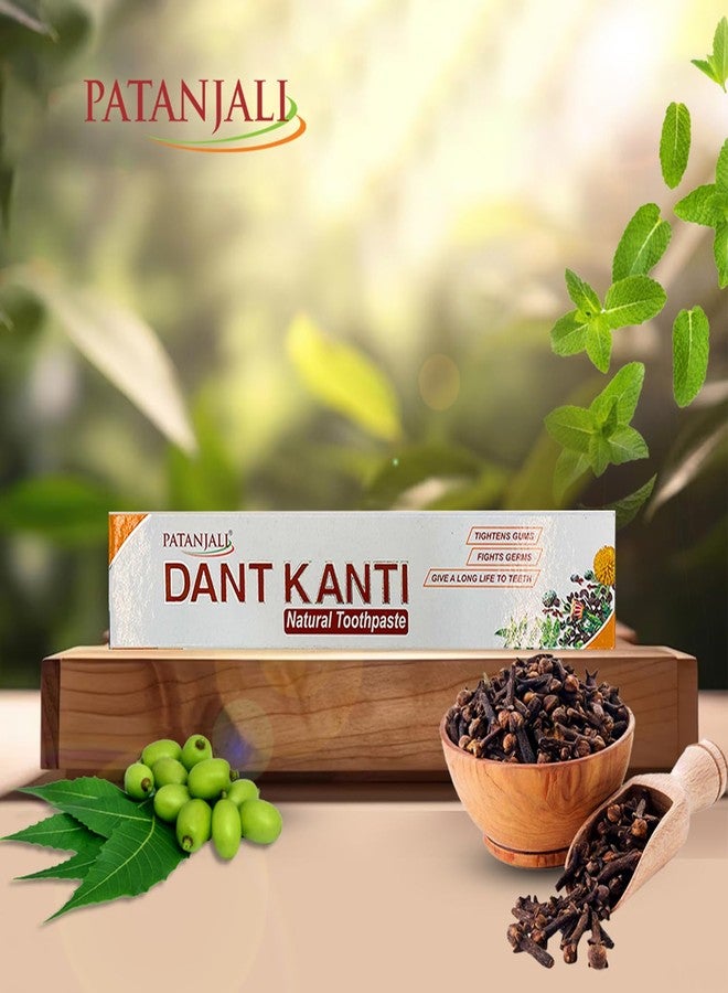 Patanjali Dant Kanti Natural Toothpaste 100gm / 3.38 fl oz - (Pack of 10) - Image 4