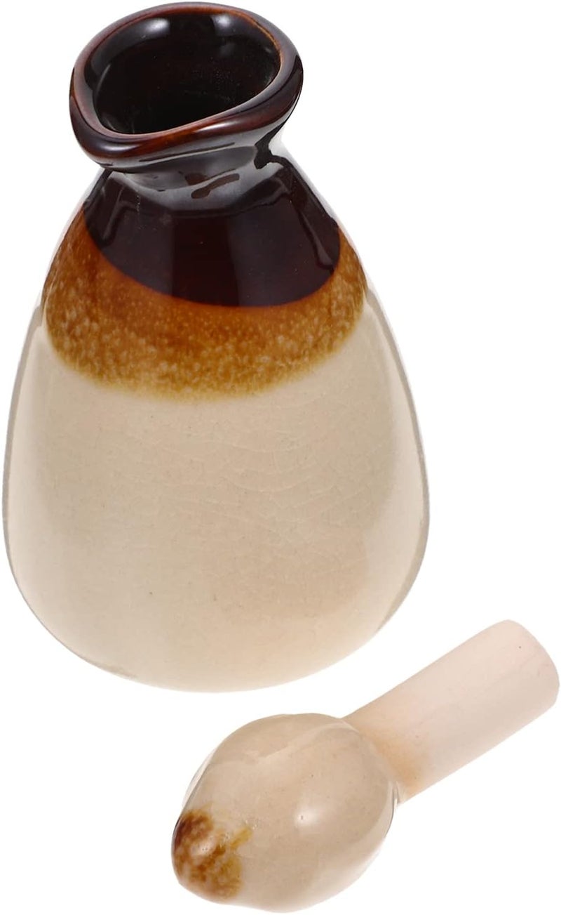 cheekyglo زجاجات موزع سيراميك مع أغطية زجاجة موزع فارغة ملحقات العطر للاستخدام مع عطور DIY وزيوت أساسية بديلة بيضاء - Image 1