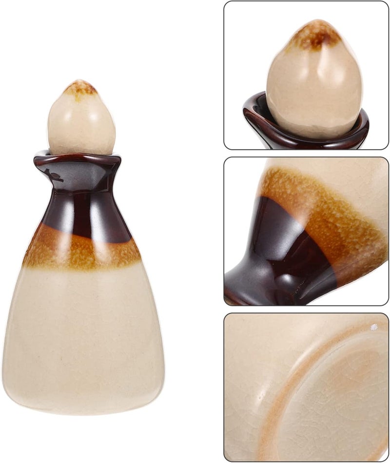 cheekyglo زجاجات موزع سيراميك مع أغطية زجاجة موزع فارغة ملحقات العطر للاستخدام مع عطور DIY وزيوت أساسية بديلة بيضاء - Image 4