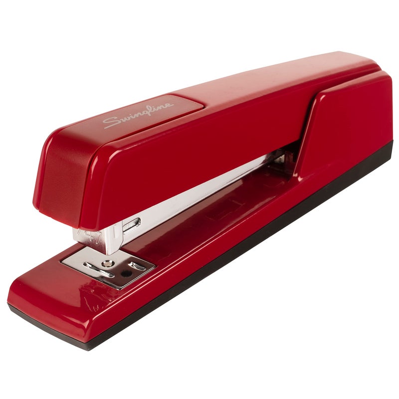 Swingline Stapler, 30 Sheet Capacity, 747 Classic Stapler, Jam Free, Metal, Lipstick Red (74718) - Image 1