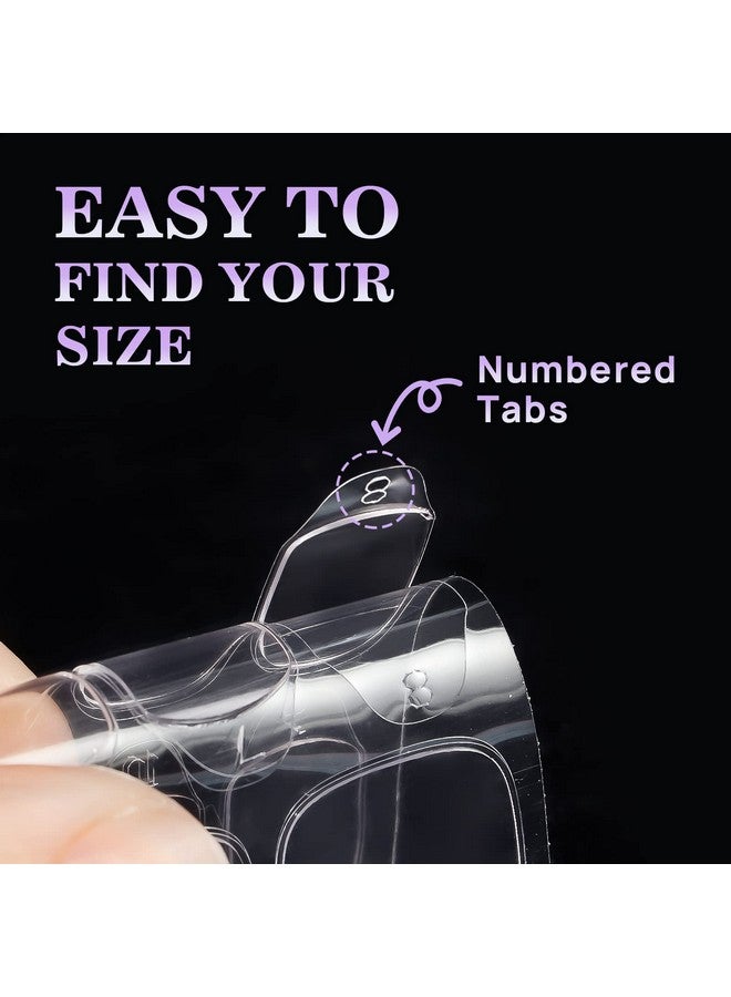 بي تي آرت بوكس ملصقات أظافر لاصقة للأظافر الصناعية - BTArtbox 20 ورقة 15 مقاسًا ملصقات أظافر رقيقة للغاية ومقاومة للماء للأظافر الصناعية، 600 قطعة من ملصقات الأظافر اللاصقة ذات الوجهين من الجلي للأظافر الصناعية - Image 5