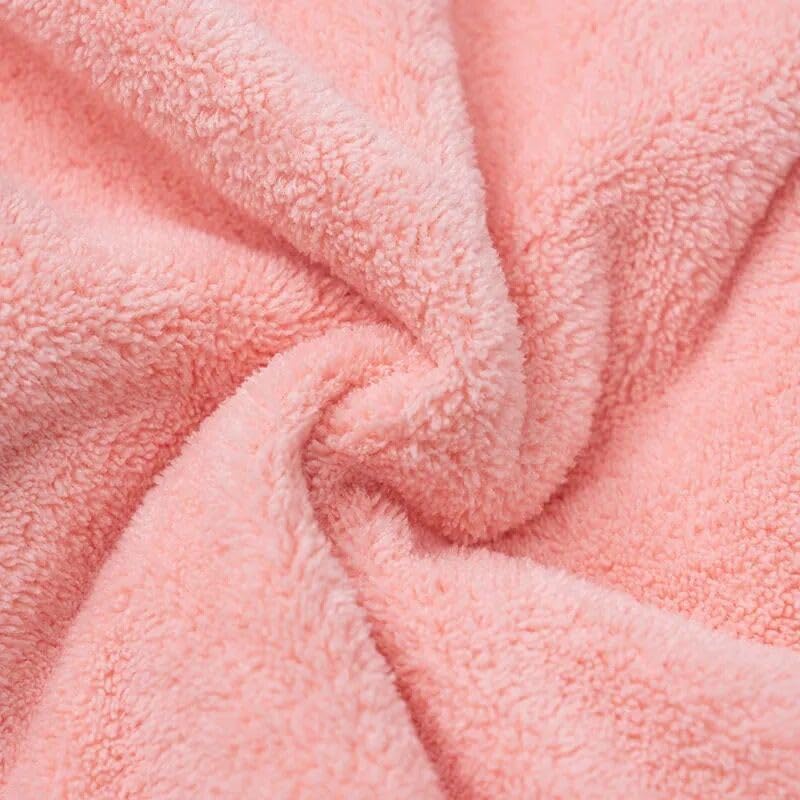 Fezora ® Microfiber 500 GSM Bath Towels | (70x140) Extra Soft Plush & Quick Dry High Absorbency Large Size Towels for Bathing (Orange) - Image 4