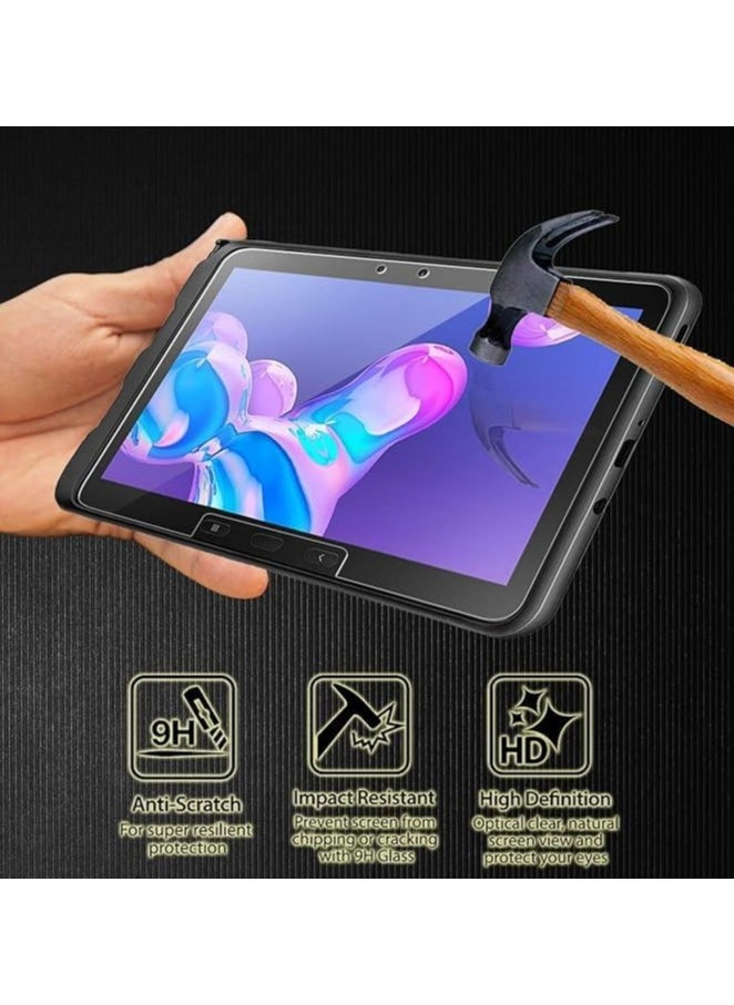 General - 2 Pack Tempered Glass Screen Protectors for Samsung Galaxy Tab Active 5 Pro 5G (2025) 10.1 inch, HD 9 Hardness Scratch Resistant Full Coverage - Image 1