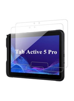 2 Pack Tempered Glass Screen Protectors for Samsung Galaxy Tab Active 5 Pro 5G (2025) 10.1 inch, HD 9 Hardness Scratch Resistant Full Coverage