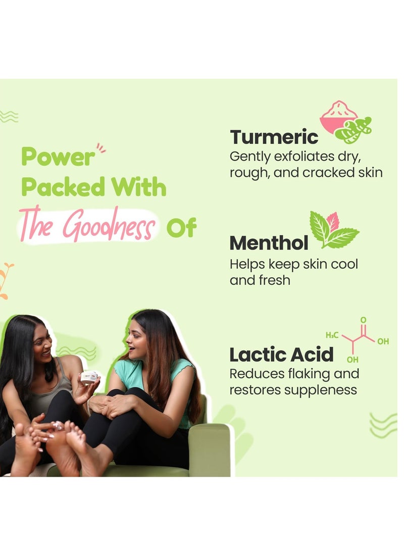 Cipla Health Evexpert Foot and Elbow Cream 50g | Deeply Moisturizes and Softens Feet & Elbow Skin |Infused with Goodness of Turmeric and Menthol | Foot cream for cracked heels| Exfoliates dead skin - Image 2