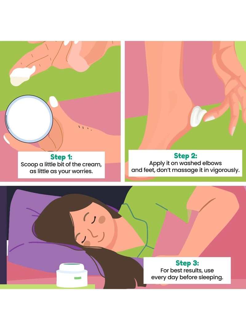 Cipla Health Evexpert Foot and Elbow Cream 50g | Deeply Moisturizes and Softens Feet & Elbow Skin |Infused with Goodness of Turmeric and Menthol | Foot cream for cracked heels| Exfoliates dead skin - Image 3