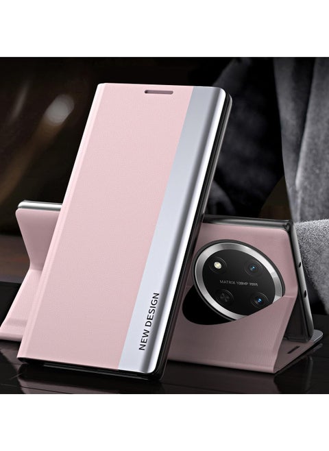 Shell compatible with Honor X9c (5G), Electroplated frosted magnetic drop-proof phone case with stand function, skin-friendly and shockproof protective case