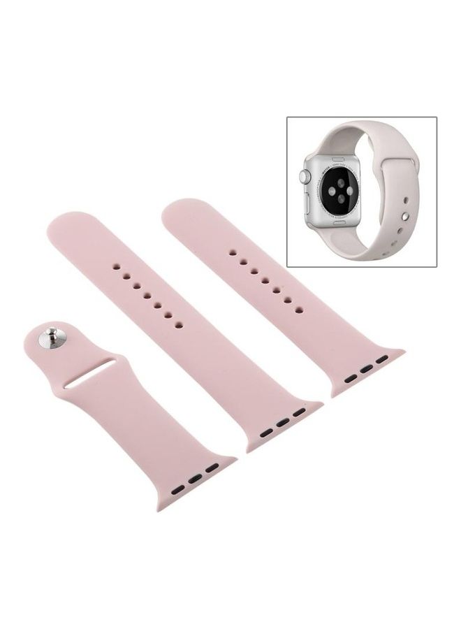 نيبمينينت سوار بديل لساعة أبل سيريس 7/6/5/4/3/2/1/SE مقاس 38/40/41 مم وردي رملي - Image 4