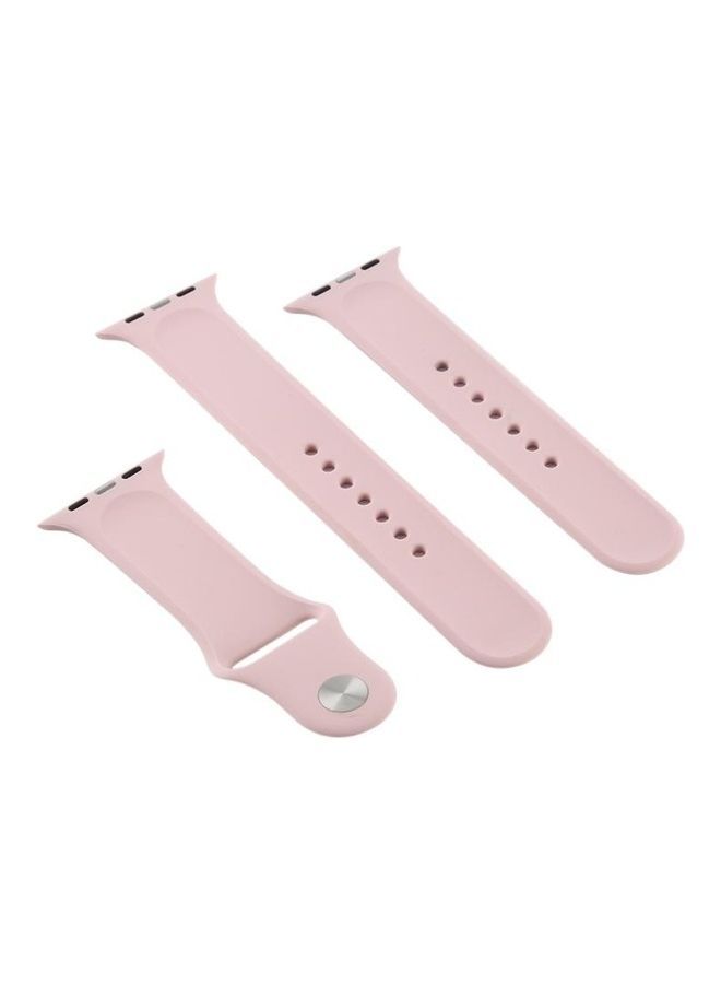 نيبمينينت سوار بديل لساعة أبل سيريس 7/6/5/4/3/2/1/SE مقاس 38/40/41 مم وردي رملي - Image 2