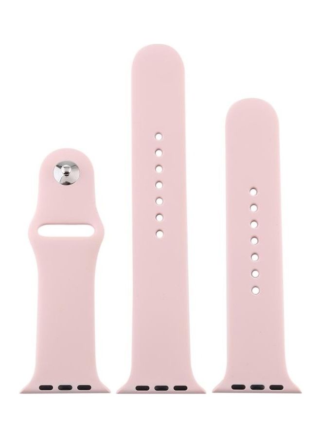 نيبمينينت سوار بديل لساعة أبل سيريس 7/6/5/4/3/2/1/SE مقاس 38/40/41 مم وردي رملي - Image 3