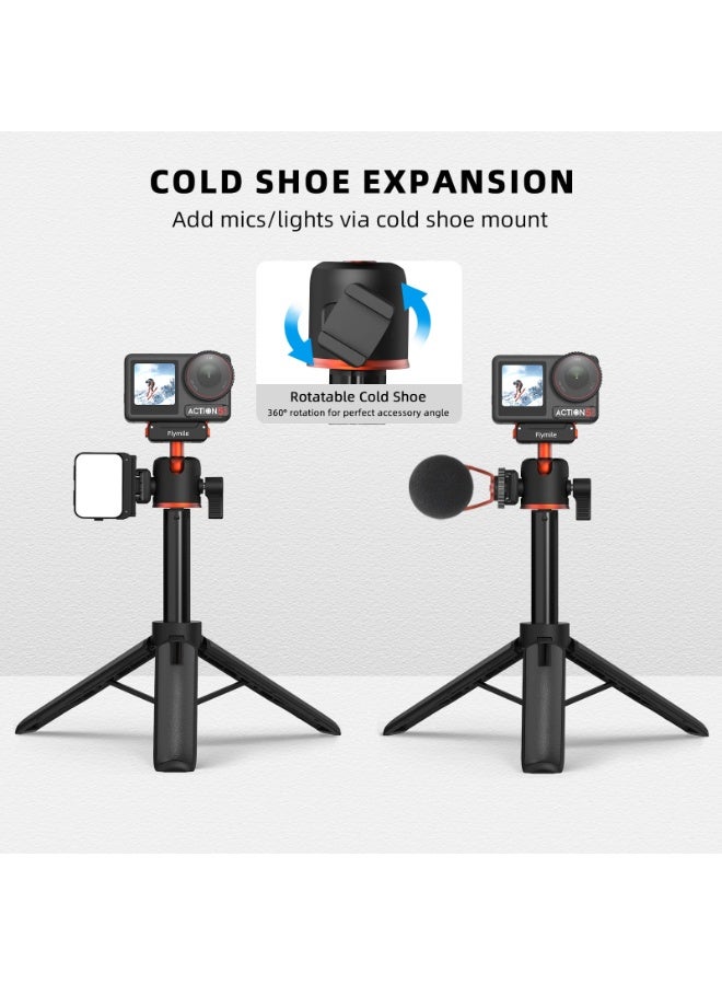 اكسيسن حامل ثلاثي القوائم للسيلفي لـ DJI Osmo Action 5 Pro، قضيب تمديد 21 بوصة، حامل ثلاثي القوائم محمول مع حامل مغناطيسي سريع التحرير لـ DJI Osmo Action 5 Pro 4 Camera - Image 4