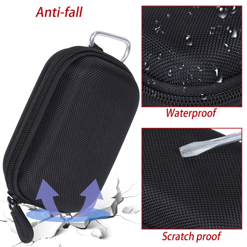 Aenllosi Aenllosi Hard Storage Case Replacement Compatible with Canon PowerShot V10 Vlog Camera,Mesh Pocket for USB Charging Cable and Furry Windshields,With Camera Neck Strap & Screen Protector (Case Only) - Image 5