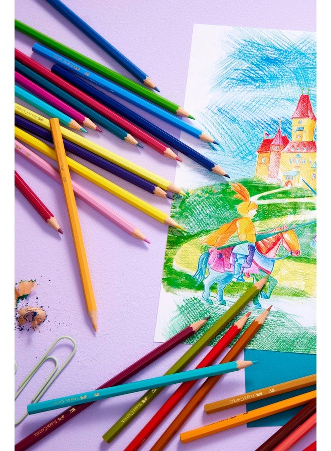 FABER-CASTELL Faber-Castell Castle 111260 Colouring Pencils Set, 60 Pieces, Hexagonal, Shatterproof, for Children and Adults  - Image 4