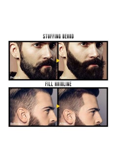 Y&D Beard Pen Filler, 2 in 1 Filling Stick and Brush for Men, Waterproof, Long Lasting Natural Looking Pen, Moustache Hair Makeup, Effective Enhance Facial Hair, Black  - Image 3