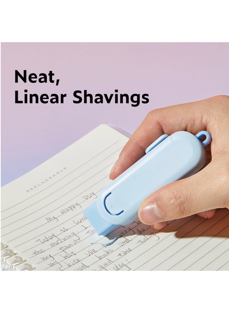 NUSIGN 1-Piece Eraser With Two Refills Green - Image 3