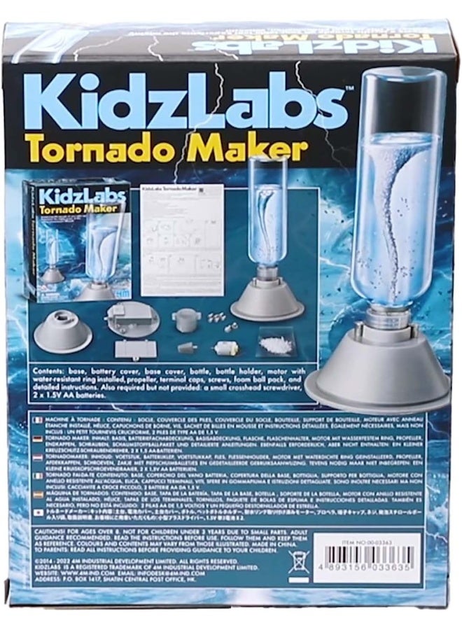 4M KidzLabs Tornado Maker – Create a Real Spinning Tornado in a Bottle | Fun Weather Science Experiment Kit for Kids Ages 8+ | 00-03363 - Image 3