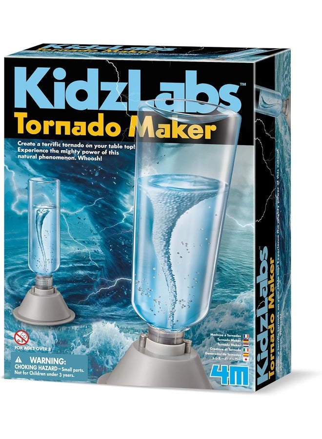 4M KidzLabs Tornado Maker – Create a Real Spinning Tornado in a Bottle | Fun Weather Science Experiment Kit for Kids Ages 8+ | 00-03363 - Image 1