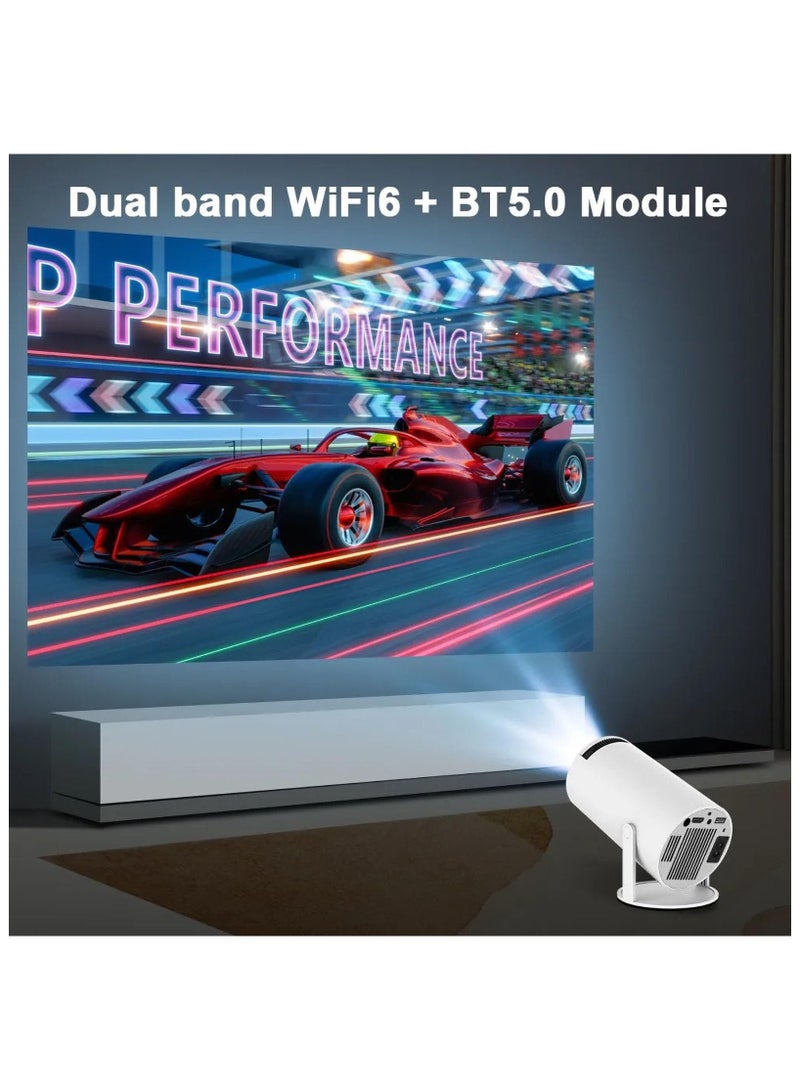 zuleen Immersive 4K Smart Portable Projector with Built-In Speakers, Screen Mirroring, and Advanced Connectivity Features for HD Home Cinema Experience - Image 3