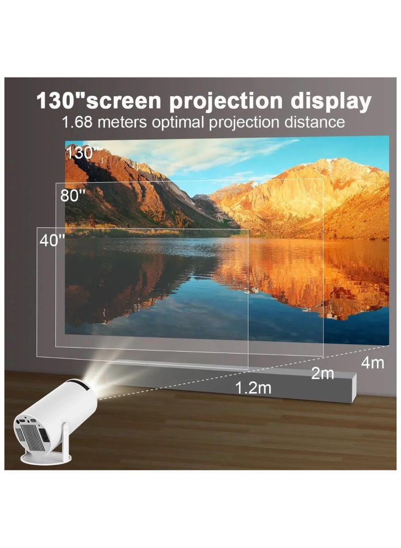 zuleen Immersive 4K Smart Portable Projector with Built-In Speakers, Screen Mirroring, and Advanced Connectivity Features for HD Home Cinema Experience - Image 5