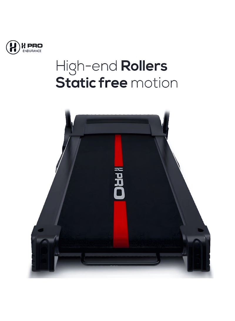 H PRO HM Sports HM798 Foldable Treadmill | 3.5HP Peak Motor | LCD Display with 6 Level Incline | Compact Home Gym Fitness Machine - Image 4