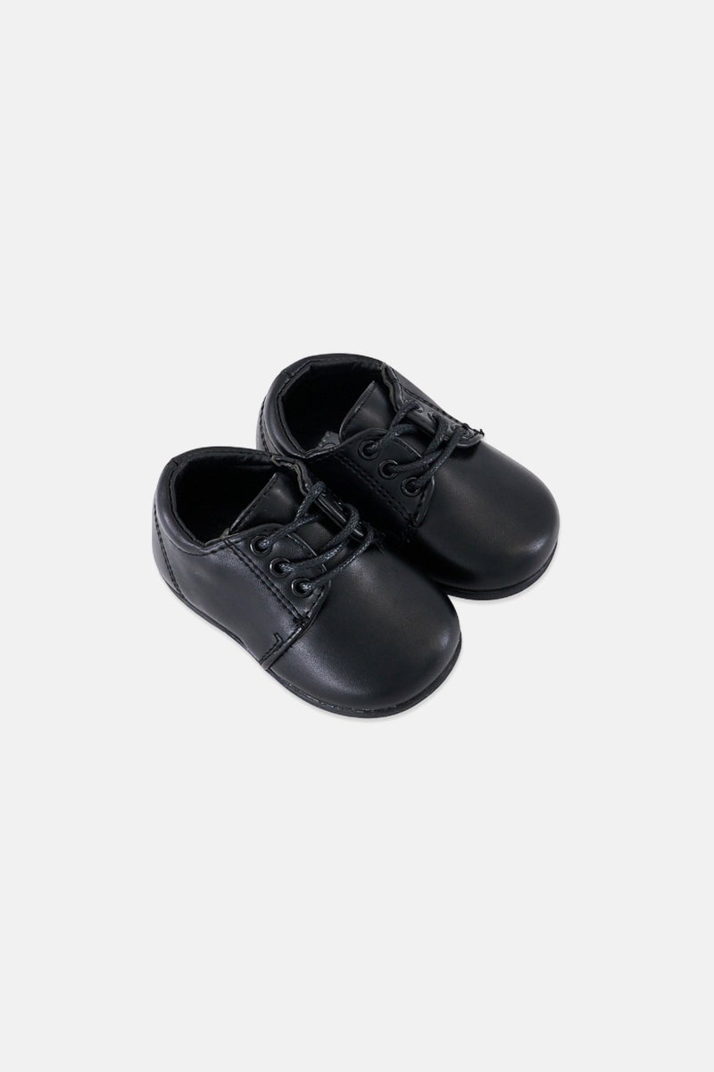 Josmo أحذية مدرسية جلدية للأولاد الصغار، سوداء - Image 4