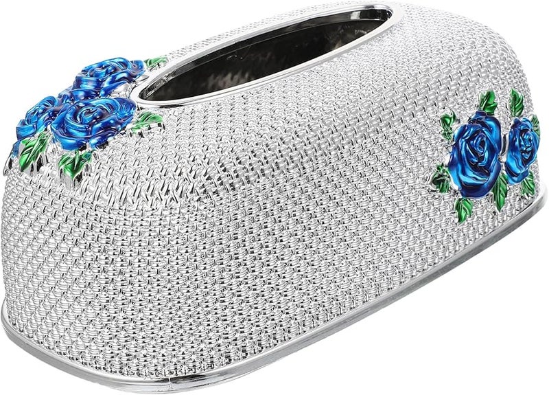 حامل مناديل مكتبي أنيق صندوق مناديل للمنزل مكتب حالة تخزين تصميم سطح أملس - Image 2