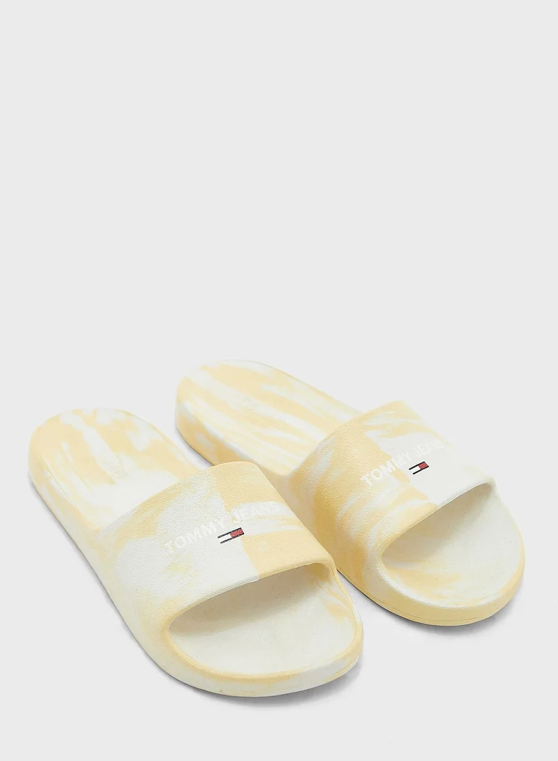 TOMMY JEANS One Strap Wave Slides