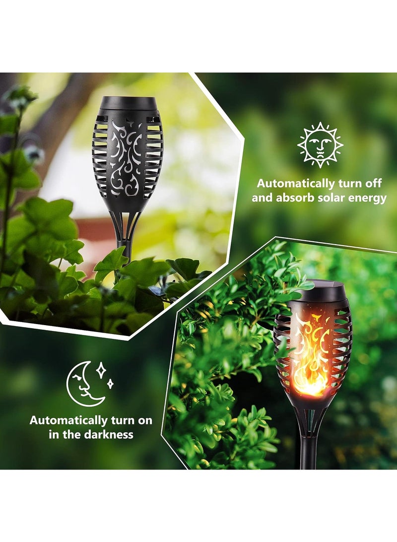 Y&D 2 Piece Outdoor Induction Courtyard Decoration Solar Flame Floor Lawn Lamp - Image 4