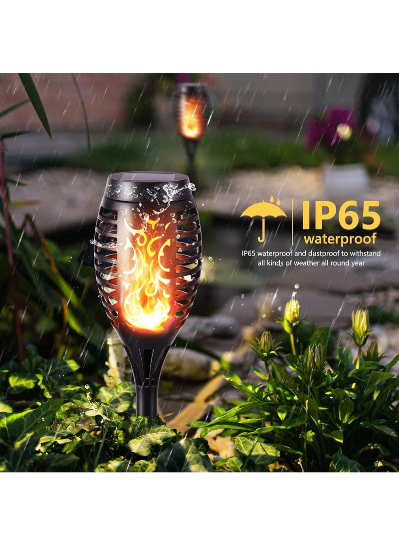 Y&D 2 Piece Outdoor Induction Courtyard Decoration Solar Flame Floor Lawn Lamp - Image 3