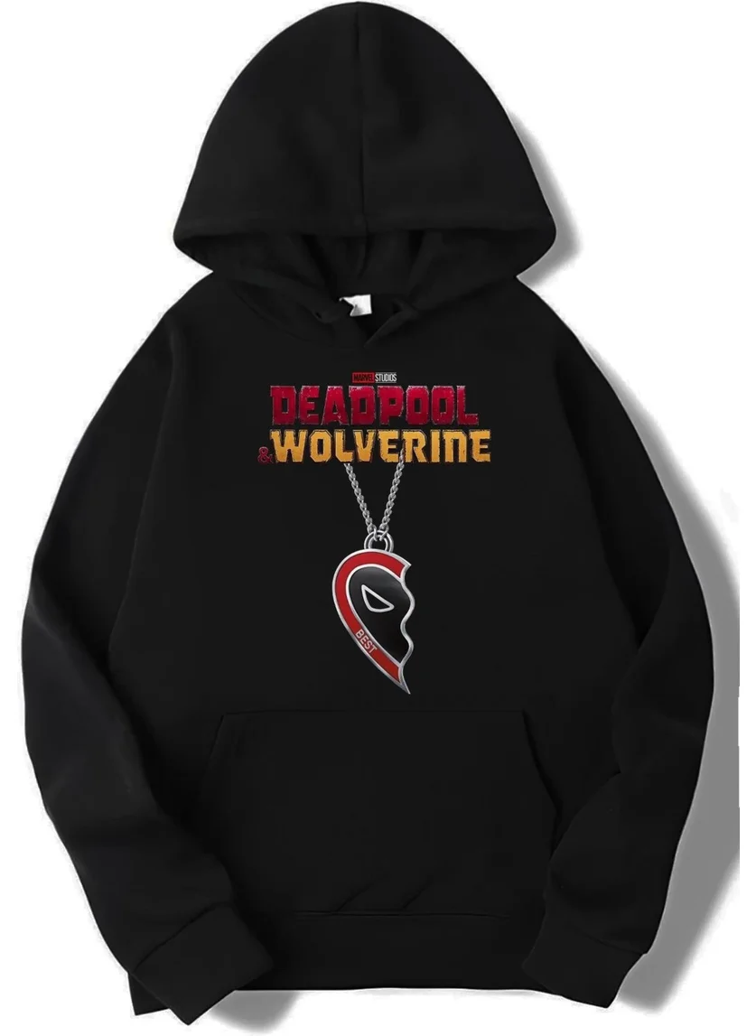 بي ار زد كولكشن Unisex Oversize Deadpool & Wolverine Best Friend Hoodie