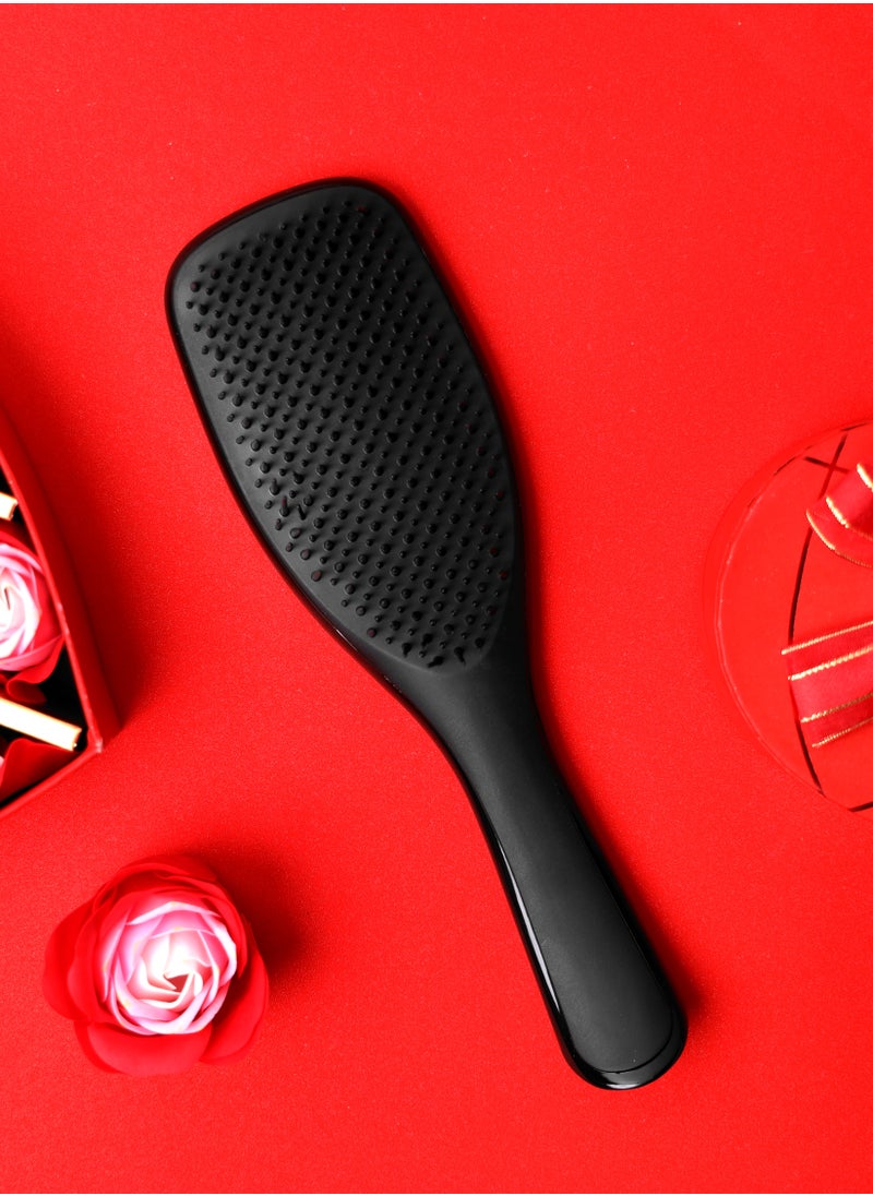 Glitters - Hair Brushes for Men Women, Hole Design Hair Blow Drying Styling Brush Curve Brush Barber Brush for Long, Thick, Thin, Curly Hair, Slicked-back Hair - Image 1