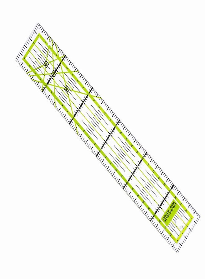 ThsGivingStore مسطرة خياطة شفافة، ارتفاع 5 × 30 سم/2 × 11.8 بوصة، مسطرة أدوات خياطة شفافة من الأكريليك، مسطرة خياطة DIY لقص دقيق وسهل - Image 1