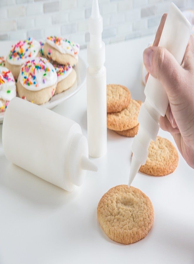 Fox Run Icing Squeeze Bottles for Cookie and Cake Decorating, Condiments, Sauces, Arts and Crafts, Set of 3, Clear - Image 5