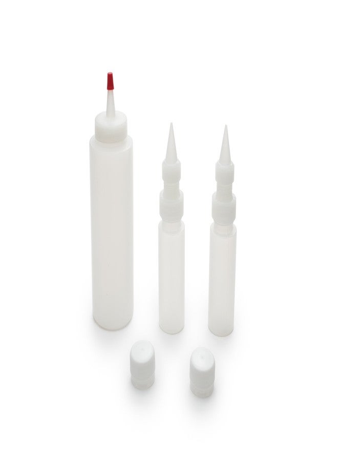 Fox Run Icing Squeeze Bottles for Cookie and Cake Decorating, Condiments, Sauces, Arts and Crafts, Set of 3, Clear - Image 1