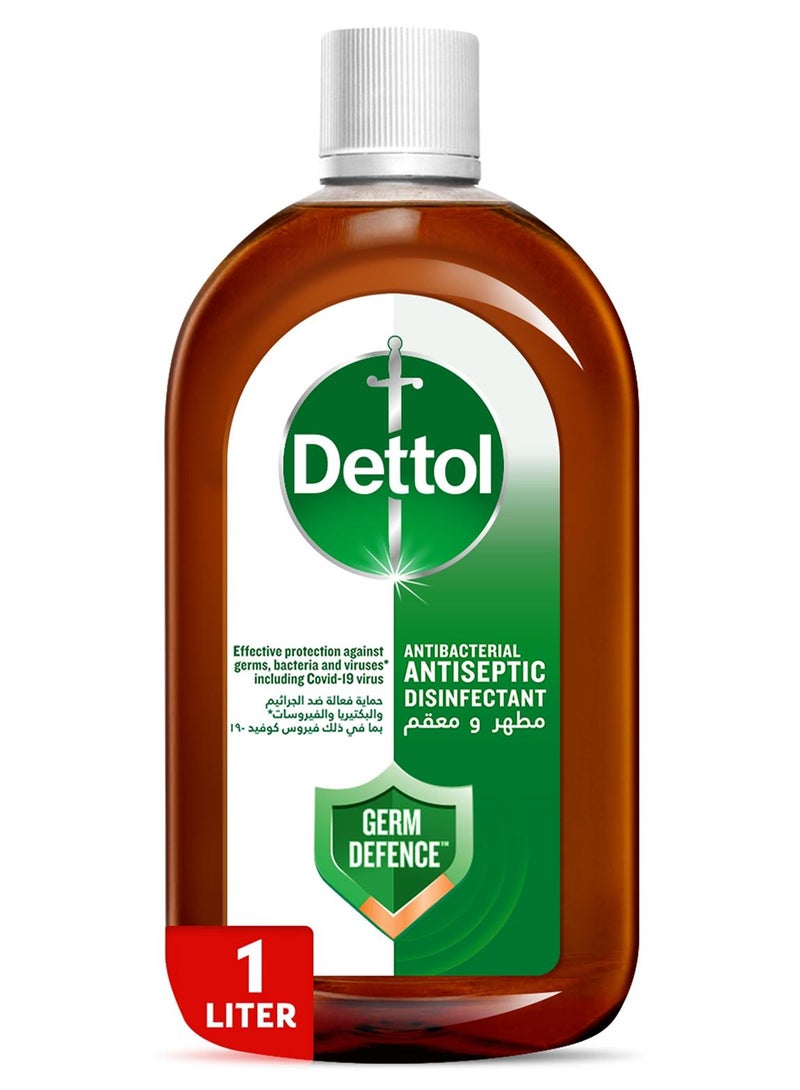 Dettol Antiseptic Antibacterial Disinfectant Liquid 1L 1Liters - Image 1
