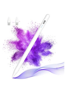 Generic Stylus Pen for Touch Screens, Universal iPad Pen with Fine Tip with Magnetic Suction Cup Compatible with - Samsung - Android - Tablets and Other Screens White  - Image 1