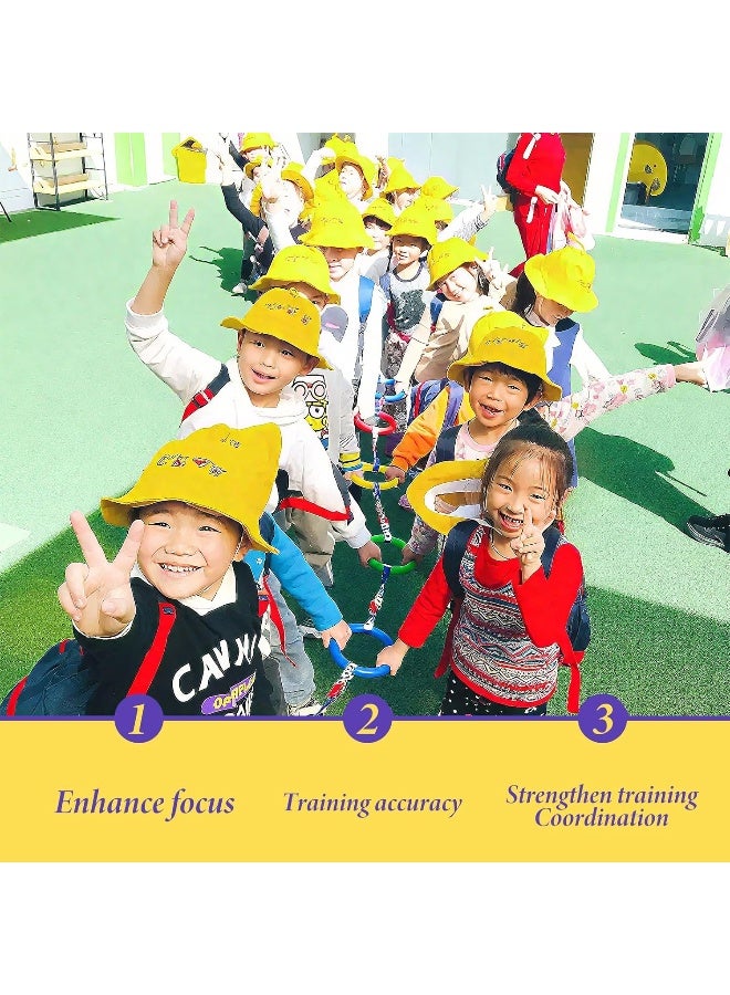 Pacify 12PCS Walking Rope for Preschool, Detachable Toddlers Walking Rope with Lock Handles Toddler Leash Wrist to Wrist for Kids School Kindergarten Outdoor Supplies - Image 4