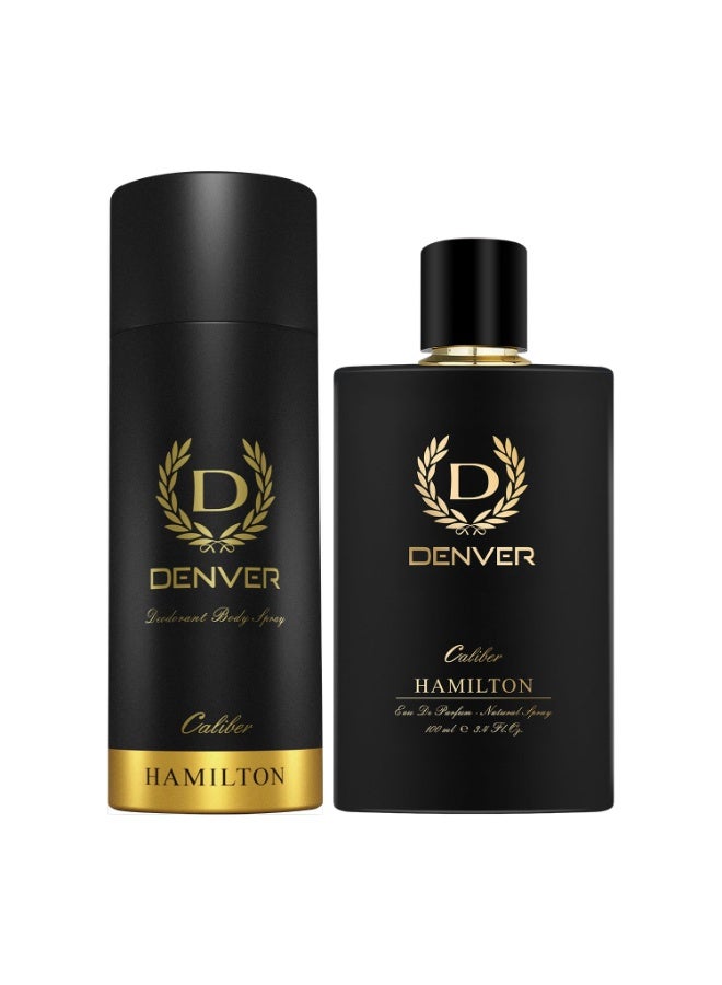 DENVER Caliber Deodorant 150 ML & Perfume 100 ML Combo For Men - Image 1