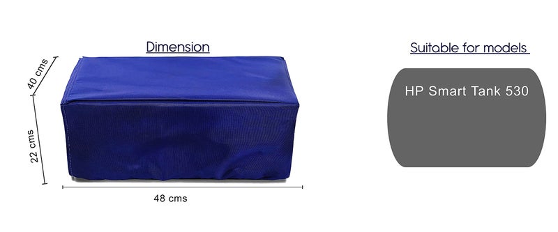 PalaP Dust Proof & Water Proof Washable protective Nylon Printer Cover Compatible for HP Smart Tank 530-(Blue) - Image 5