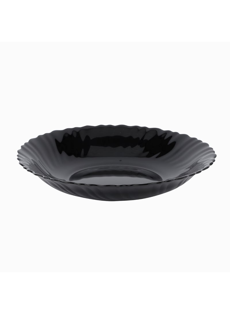 Royalford Opalware Soup Plate Black-Wave Series 8.5 Inch Black - Image 3