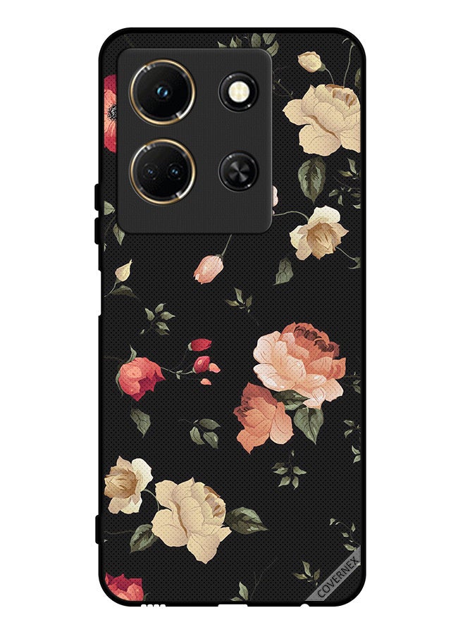 Covernex Protective Case Cover For Infinix Note 30 Flower Art Wallpaper - Image 1