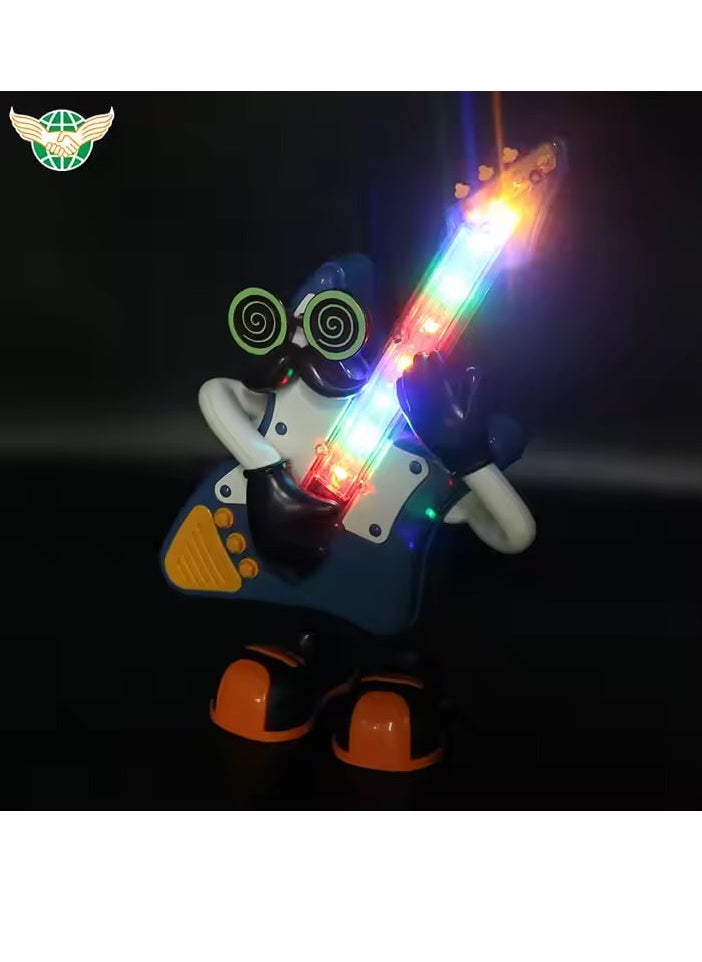 High Quality Children Electric Toy Guitar Dancing Music Robot Toy  - Image 4