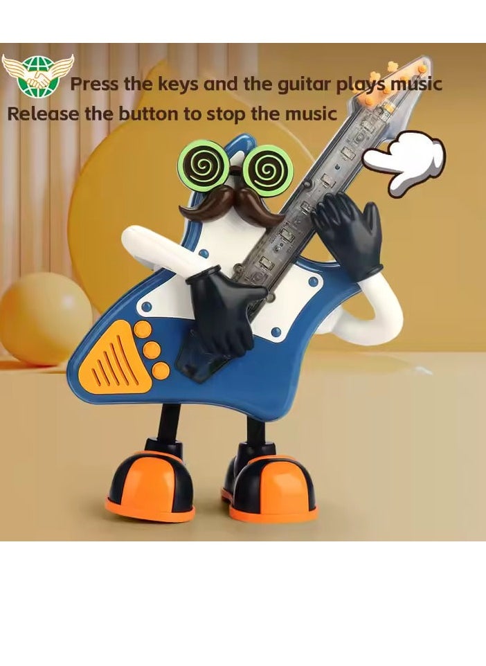 High Quality Children Electric Toy Guitar Dancing Music Robot Toy  - Image 5
