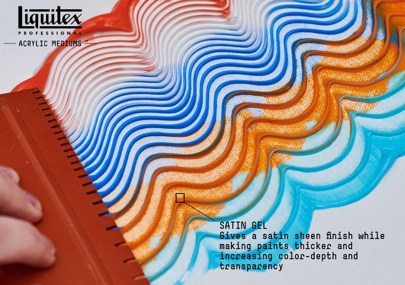 Liquitex Acrylic Satin Gel 237ML, Transparent - Image 4