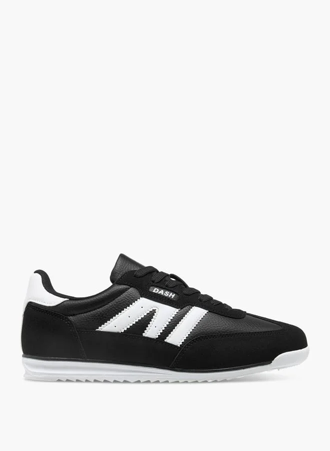 Dash Women Panelled Sneakers with Lace-Up Closure