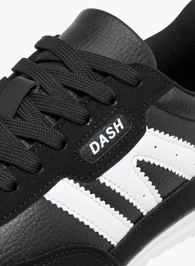 Dash Women Panelled Sneakers with Lace-Up Closure