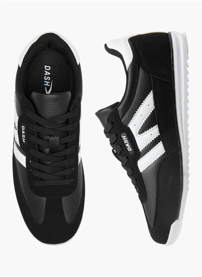 Dash Women Panelled Sneakers with Lace-Up Closure