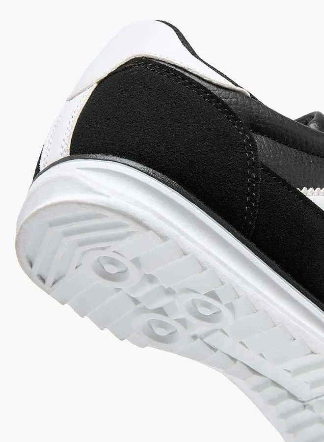 Dash Women Panelled Sneakers with Lace-Up Closure